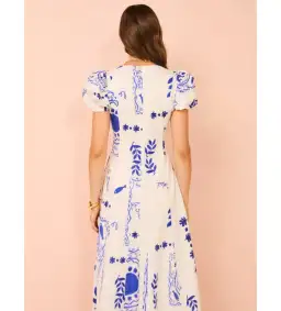 By Nicola S/S Wavy Maxi Dress in Le Soleil Size 8 for rent on The Volte - image 4