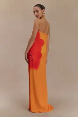 Meshki Amaya Gown Koi Orchid Print Size 10 for rent on The Volte - image 2