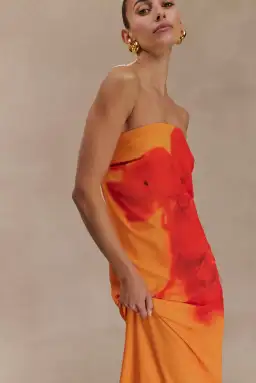 Meshki Amaya Gown Koi Orchid Print Size 10 for rent on The Volte - image 3