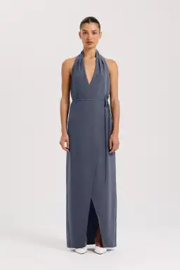 Henne Vida Slate Dress Maxi Size AU 8 for rent on The Volte - image 1