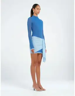 Benni Kingsley Mini Dress Blue Size 8 for rent on The Volte - image 2