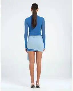 Benni Kingsley Mini Dress Blue Size 8 for rent on The Volte - image 3