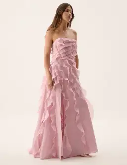 Aje Allairie Gown in Chalk Pink Size 10 for rent on The Volte - image 1