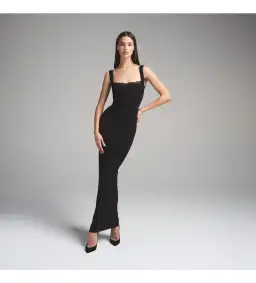 Skims Soft Lounge Lace Tank Maxi Dress Onyx Size L / AU 12 for rent on The Volte - image 1