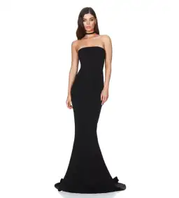 Love Nookie Angelina Gown Black Size M/AU 10 for rent on The Volte - image 1