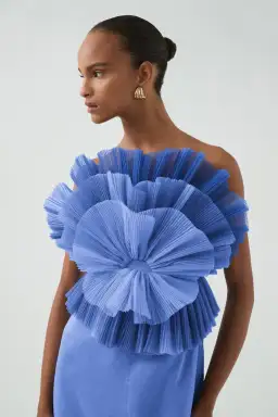 Aje Kira Midi Dress Ocean Wave Size 10 for rent on The Volte - image 5