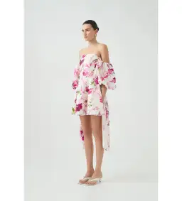 Aje Incarnation Mini Dress Fresh Flora Size AU 12 for rent on The Volte - image 1