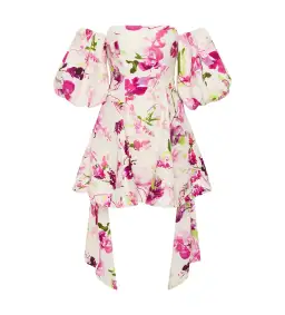 Aje Incarnation Mini Dress Fresh Flora Size AU 12 for rent on The Volte - image 3