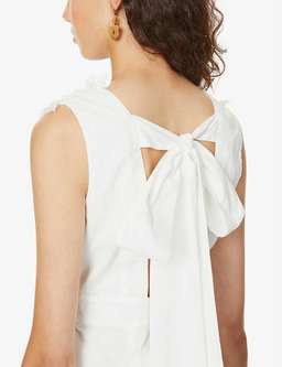 Joslin White Stacey Cotton Dress White Size 6