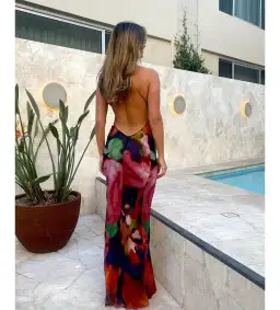 Rat & Boa Paola Floral Slip Maxi Dress Multi Size S / AU 8 for rent on The Volte - image 3