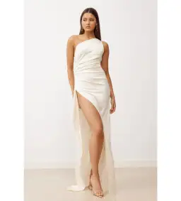 Lexi Samira Dress  Oyster Size 8  for rent on The Volte - image 1