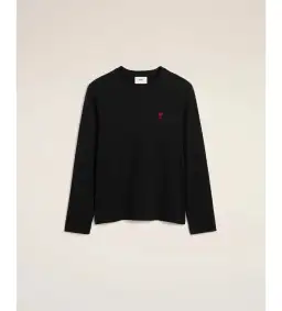 Ami De Coeur Cotton Long Sleeves T-Shirt Black Size M/AU 8 for rent on The Volte - image 5