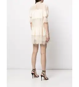 Alice Mccall Sun Moon Lace Mini Dress Nude Size AU 8   for rent on The Volte - image 3