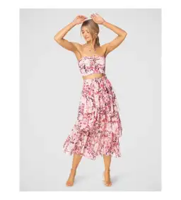 Pilgram Prima Rosa Set in Pink Size 12