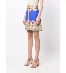 Zimmermann Cosmic Capricorn Mini Skirt in Blue Size 1/ AU 10  for rent on The Volte - image 2