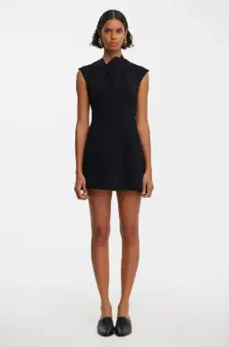 Acler Warfield Mini Dress Black Size 10 for rent on The Volte - image 1