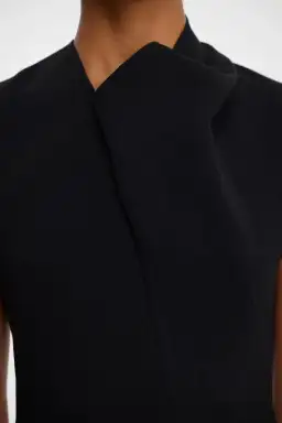 Acler Warfield Mini Dress Black Size 10 for rent on The Volte - image 4