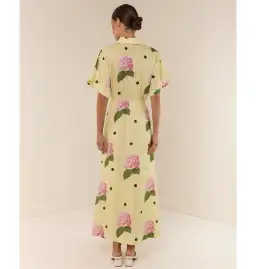 Palm Noosa Jasmine Dress Yellow Floral Size 8 for rent on The Volte - image 3