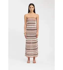 Kookai Eadie Maxi Dress in Brown Size 40/ AU 12 for rent on The Volte - image 1