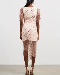 Alice McCall Stardust Mini Dress Blush Multi Size 8  for rent on The Volte - image 3