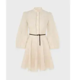 Zimmermann Ottie Emrbroidered Mini Dress Cream Size 1  for rent on The Volte - image 4