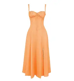 HOUSE OF CB Carmen Tangerine Bustier Sundress Size L+/ AU 14 for rent on The Volte - image 2