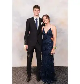 Jadore Sequin Formal Dress Navy Blue Size S / AU 8 for rent on The Volte - image 4