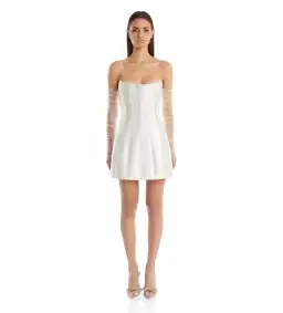 Eliya The Label Kayla Mini Dress White Size AU 10