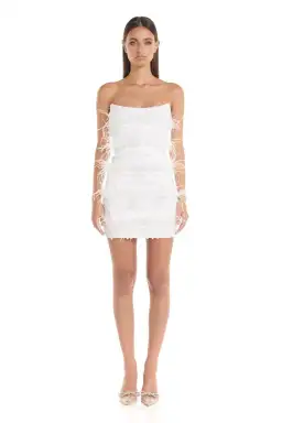 Eliya The Label Tiffany Mini Dress White Size 8