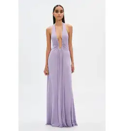 MISHA Jennifer Cupro Maxi Dress Lilac Size 4/XXS for rent on The Volte - image 1