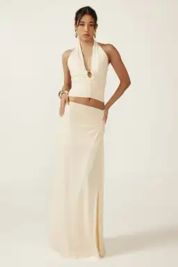 Ance Gria  Nellie Maxi Set Cream Size 6