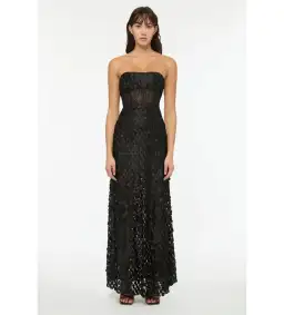 Manning Cartell Supreme Extreme Strapless Gown Black Size AU 10