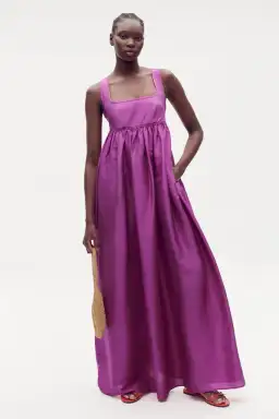 Oroton Strappy Sundress Maxi Magenta Size AU 8