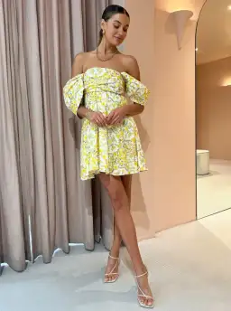 Coco & Lola Issy Teacups Dress in Flower Crown  Size AU 14 for rent on The Volte - image 1