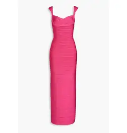 Herve Leger Sweetheart Gown Pink Size L / AU 12 for rent on The Volte - image 4