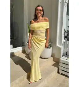 Benni Butter Nico Off  Shoulder Maxi Size AU 10