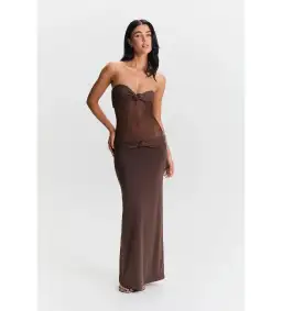 Sasha Therese Amara Maxi Dress Brown Size S/AU 8 for rent on The Volte - image 1