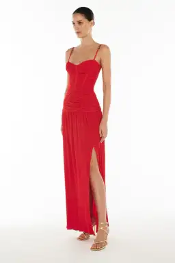 Manning Cartell Double Time Pleat Dress Red Size 10 for rent on The Volte - image 2