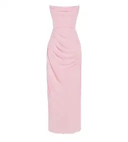 House of CB Adrienne Strapless Gown Pink Quartz Georgette Size XS / AU 6 for rent on The Volte - image 6