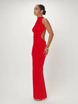 Effie Kats Ambre Gown Cherry Red Size XS / AU 6 for rent on The Volte - image 2