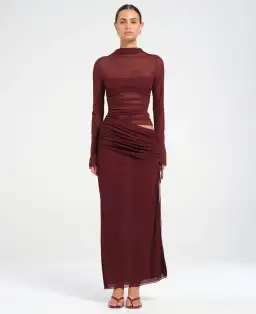 Benni Mable Maxi Dress Plum Size 8 for rent on The Volte - image 1