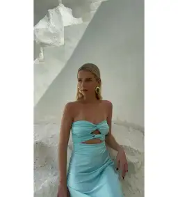 HNTR the label Inka Gown Aqua Size AU 8 for rent on The Volte - image 3