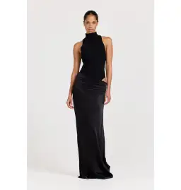 Henne Soraia Dress in Black Size AU 6   for rent on The Volte - image 1