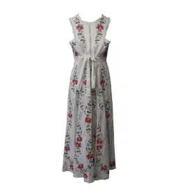 Zimmermann Laelia Cross Stitch Maxi Dress in White Floral Size 1/AU 10 for rent on The Volte - image 3