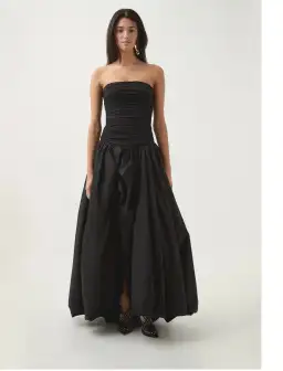 Aje Violette Bubble Hem Maxi Dress in Black Size 6 for rent on The Volte - image 1