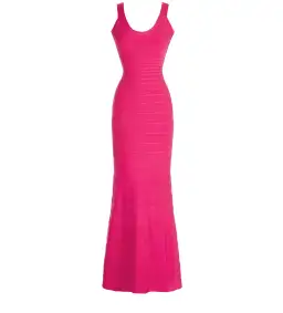 Herve Leger Pink Ellen Bandage Gown Size 10/S for rent on The Volte - image 4