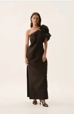 Aje Cira Maxi Dress Black  Size 16