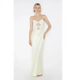 Bec & Bridge Halle Strapless Gown Yellow Size AU 10