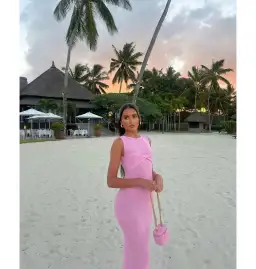 I Am Delilah Giselle Maxi Dress Raspberry Size S / AU 8 for rent on The Volte - image 3