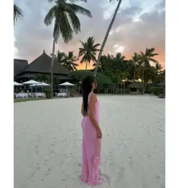 I Am Delilah Giselle Maxi Dress Raspberry Size XS / AU 6 for rent on The Volte - image 4